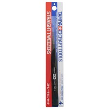 Tamiya Craft Tools Straight Tweezers - Ideal for Model Making - 74004
