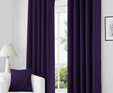 Blackout Curtains Eyelet Ring Top Or Pencil Pleat Thermal Ready made 2 Tie Backs