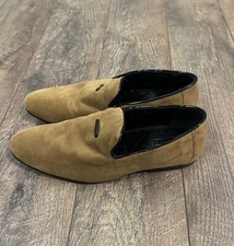 Moss London Brown Suede Penny Loafers Men’s Sz 9