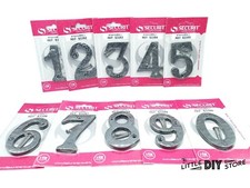 Black House Number Cast Iron