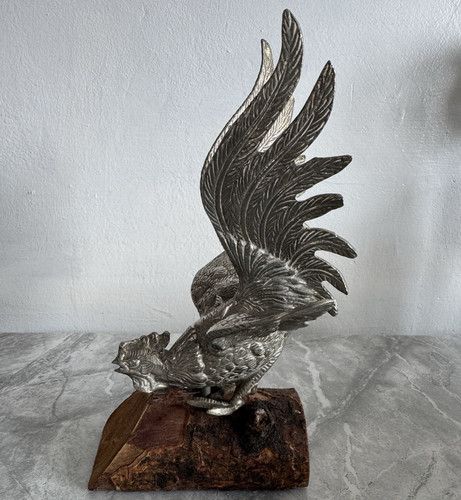 Vintage silver plated - silver, cockerel
