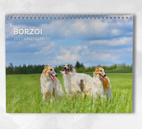 Borzoi calendar 2027 - 2027:, monthly