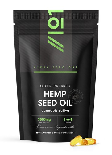 Alpha01 hemp seed oil softgels - alpha01,