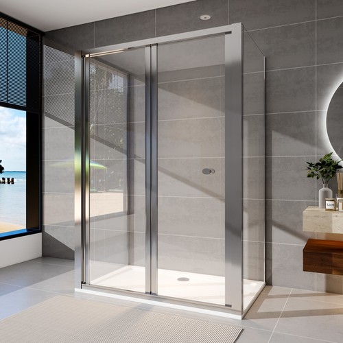 700 1000mm bifold shower door - 700-1000mm,