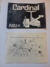 ABU CARDINAL HAND BOOK AND PARTS LIST.  Models 44/66/77