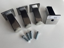 4 x IKEA Besta Square Chrome