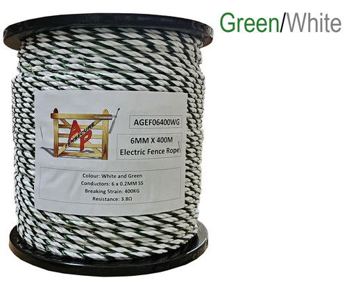 Electric fence rope 6mm 400m - fence,