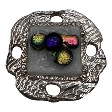 Large Handmade Silver Tone