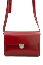 Handmade London Real Leather Satchel Cross Body Clasp Closure Ladies Handbag