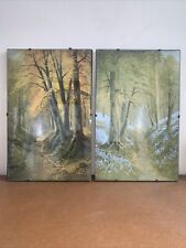 Daniel sherrin spring Trees Vintage Framed Prints X2 Very Old