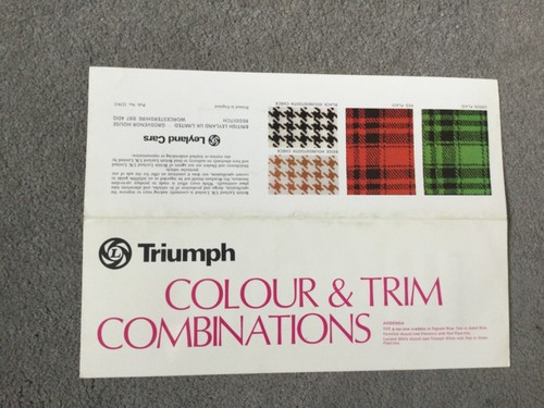 Triumph colour trim - triumph, &