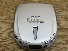 Sony CD Player Car Ready Discman ESP2 Compact Disc D-E446CK Silver - FAULTY