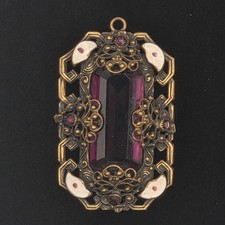 Antique Art Deco Czech Brass