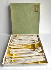 Vintage Cutlery Product EPNS Chrome Plated Fish Cutlery Set by TWC & S in box