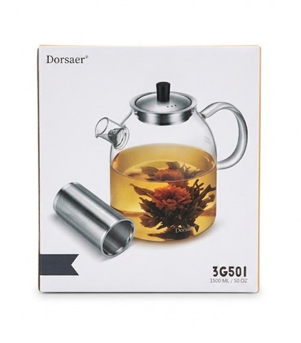 Dorsaer 1500ml glass teapot - dorsaer,