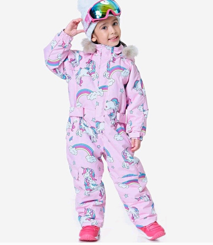 Girls unicorn ski snowsuit - ski,