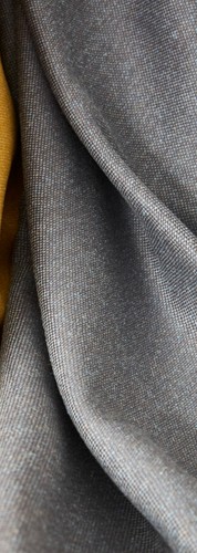 Pair luxury wool curtains - wool,