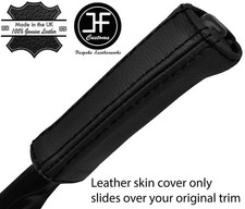 BLACK STITCH REAL LEATHER