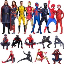 Adult Kids Men Superhero Characters Cosplay Costume Fancy Dress Halloween Party