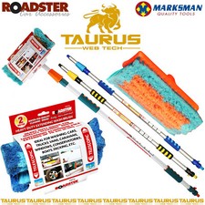 2M ALUMINIUM TELESCOPIC Water Fed Extendable Car Wash Window CLEANING Brush UK