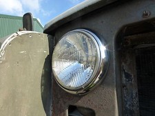 2x Ring/Rims Stainless Steel for Classic Vintage Lucas 7 Inch Headlight Headlamp