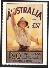 Modern Postcard: P&O SHIPPING