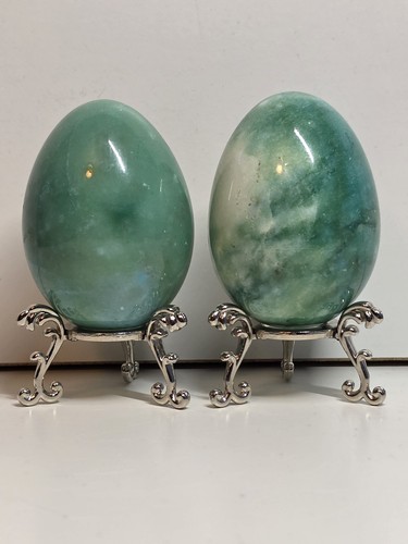 Crystal stone eggs 544 grams - stone,