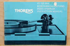 Instruction Manual For Thorens