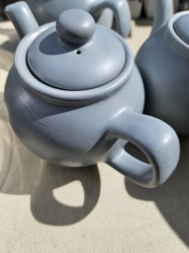 Ceramic tea pots blueish - tea,