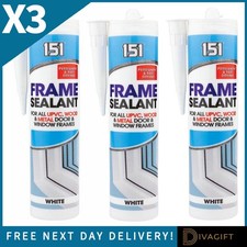 3 x WHITE FRAME SEALANT 280ML
