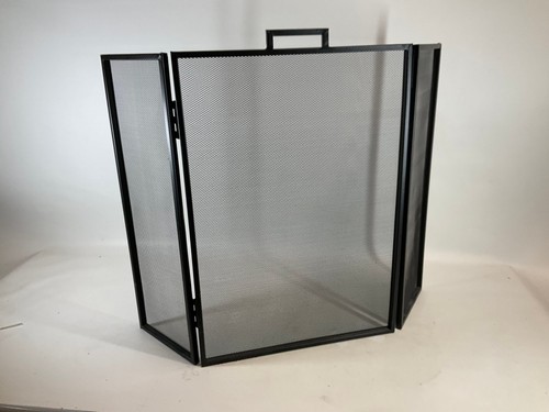 Black metal fireplace - black, 3