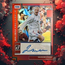 2022/23 Panini Donruss David Beckham Signature Series Red Auto 10/10