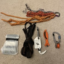 Kayak Canoe Emergency Rescue Repair Kit Paddle Hook Pulley knofe karabiner Patch