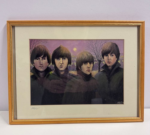 Beatles signed artist art - by,