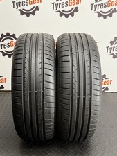2x 205 60 R15 91V DUNLOP SPORT BLURESPONSE 6-7+mm TESTED FREE FITTING 