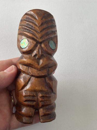 Māori tiki vintage wooden - tiki,
