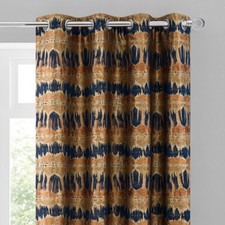 Navy Gold Jacquard Heavy
