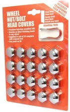 Wheel Nut Covers x 20 Fit Citroen C4 Picasso Grand Picasso 17mm Chrome*