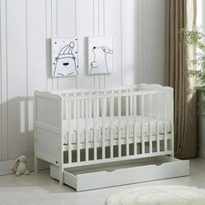 Wooden baby cot bed with - wooden,