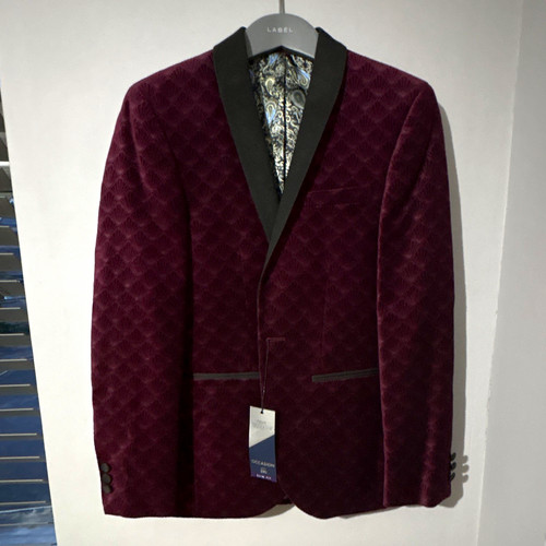 Next slim fit burgundy velvet - slim,