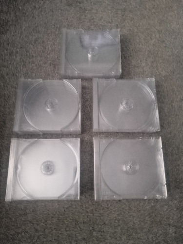 Used clear plastic jewel - clear,