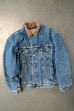 Vintage Levi's Checked Blanket Lined Denim Jacket - XXL