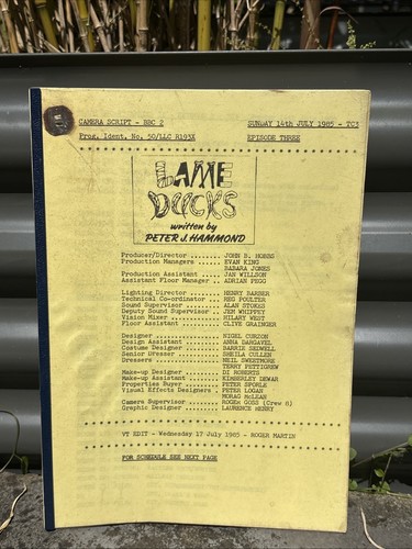 Lame ducks script british - lame,