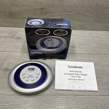 Goodmans GCD716RB Personal CD Player Walkman Boxed with Manual Tested Working