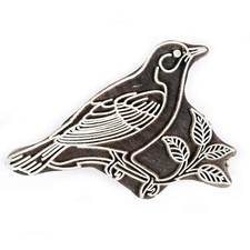 Bird Decorative Brown Block