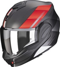 Motorcycle Helmet Carbon Tipper Scorpion Exo Tech Evo Genus Carbon Red TG S