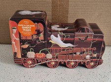 M&S Glow In The Dark Ghost Train Halloween Biscuit Tin