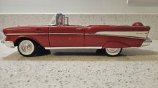 ERTL American Muscle 1957 Chevrolet Chevy Bel Air Convertible Chrome trim 1/18
