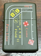 Lovely Very Rare Unused Zippo Craps Table Lighter Unboxed SU472