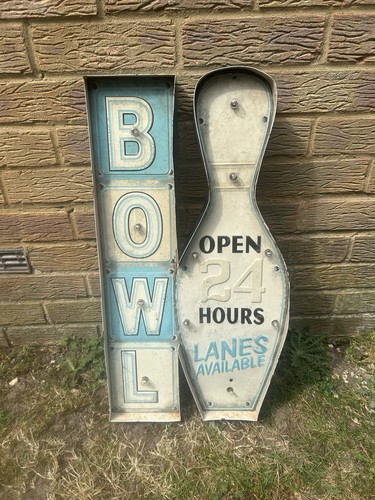 Vintage style bowling alley - style,